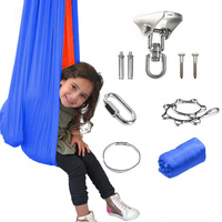 Hamac de compression pliable en nylon, balançoire sensorielle pour enfants autistes, utilisation intérieure et extérieure