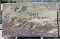 Purple Fusion dalle de marbre originale livre ouvert assorti revêtement mural intérieur cristal rétro-éclairé quartzite pierre naturelle