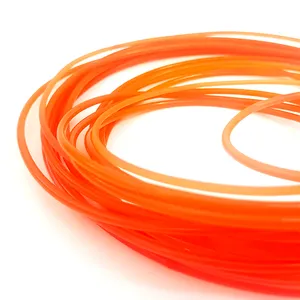 PU diameter 2mm orange color round timing belt manufacturer for sale