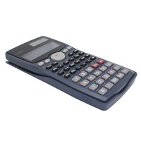 Calculatrice scientifique numérique multifonctionnelle pour étudiants, 240/401 fonctions, 12 chiffres, 2 lignes LCD, en plastique, à piles, robuste