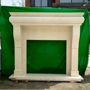 युआंडा कस्टम हाथ से नक्काशीदार सफेद संगमरमर की फिजगह मैटल के आसपास, विला होटल के लिए क्लासिक यूरोपीयन शैली के पत्थर की फिकप्लेस फ्रेम के चारों ओर - Product Image 6