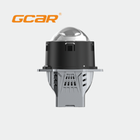 Lente de Proyector Bi-LED GCAR de 75W de Alta Potencia, 3 Pulgadas, R6 Ultra TIR, Prisma, Reflector Doble, Faro Delantero para Automóvil
