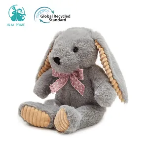 Çocuklar paskalya tatili için sevimli doldurulmuş hayvan uzun kulak Bunny peluş oyuncak yumuşak tavşan oyuncak