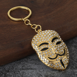 Nouveau Pendentif de Sac pour Homme, Style Européen et Américain, Motif Masque <span class=keywords><strong>V</strong></span>-Word Revenge Squad, Petit Cadeau - Product Image 3
