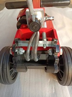 Cric hydraulique pneumatique 60/30T pour camion/bus, cric de levage, cric à air, cric de remorque pour voiture, cric robuste avec poignée pliable