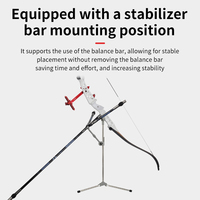 Support de tir à l'arc pliable et réglable STARCN en acier inoxydable pour entraînement et compétition en extérieur