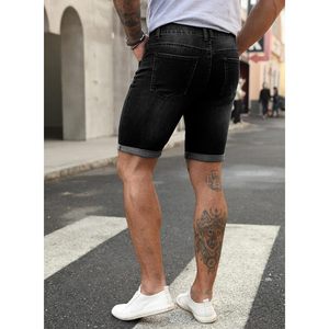 Pantalones Cortos de Mezclilla para Hombre FOXA, Ajustados, Elásticos, Estilo Urbano, Casuales, para Verano - Product Image 3