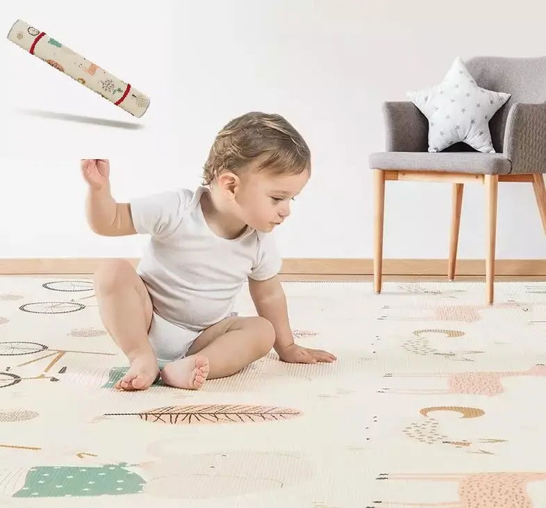 Baby-Spiel matte Baby-Krabbel spiel XPE-Schaum weiche wasserdichte Matte Baby matte doppelt gefärbtes Design Schaumstoff gepolsterter Teppich