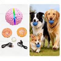 Juguetes Interactivos y de Movimiento para Mascotas Elecpet, Pelota Inteligente para Perros con Rotación Automática y Luz, Pelota Inteligente de TPU para Perros Pequeños, Medianos y Grandes