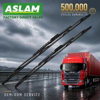 ASLAM Essuie-glace de camion et bus à cadre métallique pour véhicules utilitaires, OEM ODM, vente en gros d'usine, pièces automobiles