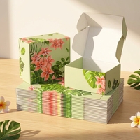 Boîtes d'emballage en carton recyclables pour savon en forme de fleur, idéales pour les petites entreprises - Vente chaude