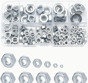 DIN934 Boulons hexagonaux en acier au carbone en acier inoxydable SS304 316 Écrous hexagonaux - Product Image 1