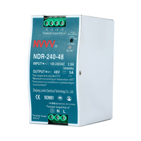 NVVV NDR-240-48 sans entrée PFC 200-240VAC 240W 48V 5A SMPS Alimentation à découpage industrielle sur rail DIN 48v