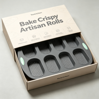 Moule à baguette en silicone perforé à 6 cavités, antiadhésif, pour pain français, compatible four, pour la cuisson maison