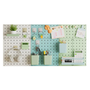 Organizador de escritorio Ousumai con tablero perforado, estante de almacenamiento montado en la pared para el hogar, oficina, sala de estudio, diseño minimalista de estilo nórdico - Product Image 5