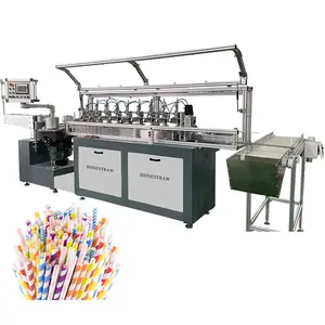 Auto Paper Connecting Drink Straws Make Machine Stable Paper Straw Production Line Professional Maker