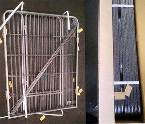 8Panel Hunde zaun 80x60cm Tragbarer Metall Hunde zaun Haustier Panels Kleiner Hund Laufs tall/Zwinger-Zaun für Camping und Rving - Product Image 6