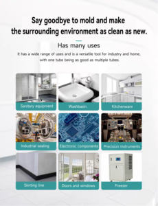 FZR13 DOWSIL 736 Adhésif époxy multi-usages haute température 300ml Rouge Pâte de construction et d'étanchéité en silicone RTV - Product Image 3