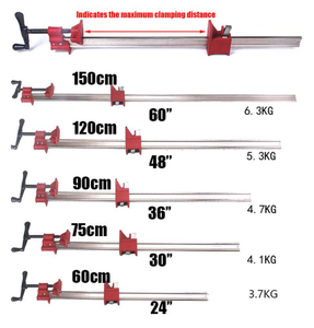 Abrazadera de Aluminio de Liberación Rápida para Ventanas y Trabajos en Madera con 9 cm de Profundidad de Garganta - Product Image 6
