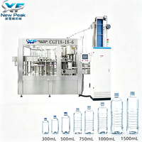 Nouvelle machine de remplissage d'eau minérale pure de haute qualité Peak, 300-1500 ml, 8000 BPH, ligne de production de remplissage d'eau en bouteille PET de petite taille