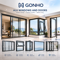 Fenêtres et portes en aluminium GONHO, système de fenêtres et de portes en aluminium sur mesure pour les projets de villas, d'appartements et de bâtiments résidentiels