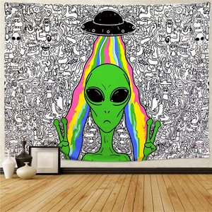 <span class=keywords><strong>Tapisserie</strong></span> Alien Trippy, <span class=keywords><strong>tapisserie</strong></span> <span class=keywords><strong>murale</strong></span> psychédélique avec motif de champignons, <span class=keywords><strong>tapisserie</strong></span> en polyester colorée avec imprimé galaxie spatiale pour la décoration <span class=keywords><strong>murale</strong></span> de la chambre à coucher - Product Image 1