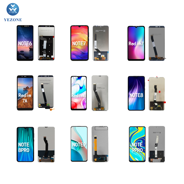 Custom Original Phone Display Mobile Phone Screen LCD for Redmi Note 4 5 6 7 8 9 10S 10 Pro Max 11 12S 12R 12 Pro+