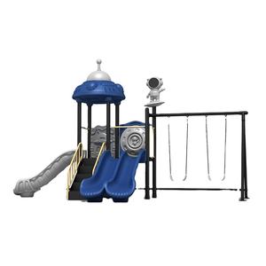 Derniers modèles balançoires de parc de jardin de qualité parfaite pour les enfants équipement de terrain de jeu extérieur avec toboggan - Product Image 1