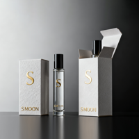 Nouveau design de flacon vide de parfum de 10ml flacon de parfum rond rechargeable avec boîte logo personnalisé