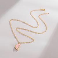 SC gros mode or collier magnétique collier d'amitié créative Vintage coloré papillon pendentif collier pour les filles