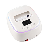 Lampe à ongles LED UV 128W sans fil rechargeable 2-en-1 portable avec stylo de polymérisation rapide et capteur automatique LCD