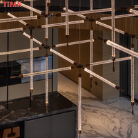 Vente d'usine Pendentif En Verre Lumière Villa Restaurant Clubhouse Éclairage Décoratif À La Maison Led Lustre