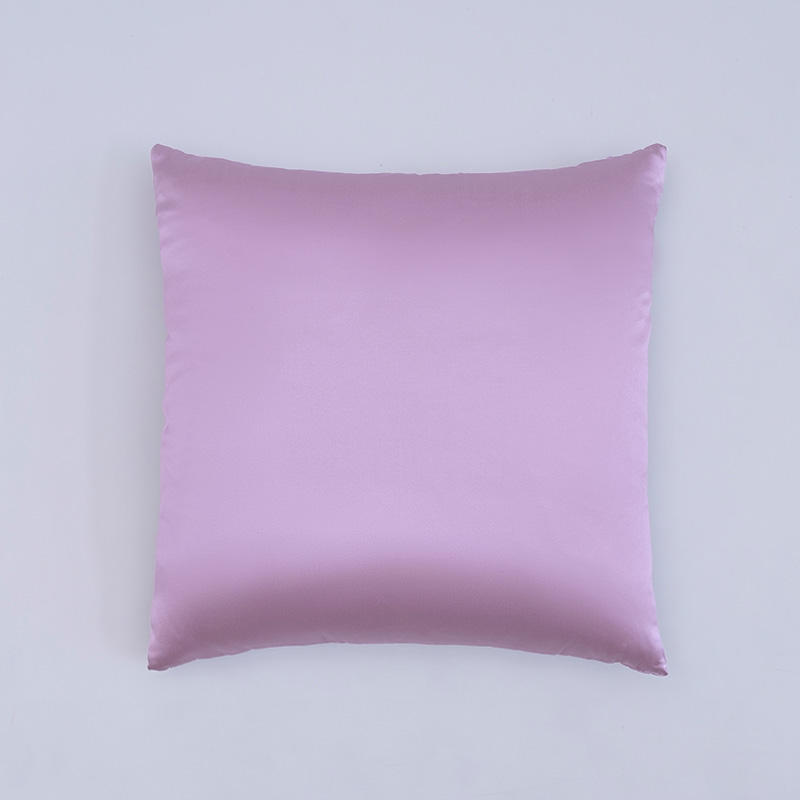 หมอนอิงหลังผ้าไหมสีม่วงควัน 19 มม.