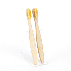 Emballage personnalisé <span class=keywords><strong>Brosse</strong></span> à dents pour enfants en bambou biologique avec poignée et poils doux pour un usage domestique - Product Image 6