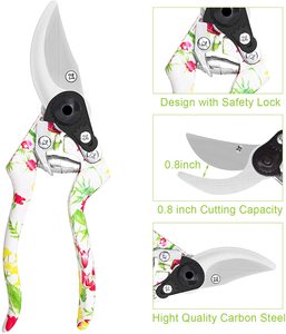 6 uds. Kit de herramientas manuales de aluminio de alta resistencia, tijeras de podar Floral con estampado, rastrillo, pala, juego de herramientas de jardín - Product Image 4