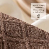 Chaussettes mi-mollet pour femme en soie de mûrier, personnalisées OEM, gaufrées en 3D, fines pour l'hiver - Élégantes, respirantes et confortables