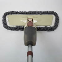 Serpillère plate à pulvérisation en microfibre, outil de nettoyage des sols, manche en acier inoxydable, utilisation humide et sèche pour la maison, le bureau, l'hôtel, la cuisine, la salle de bain