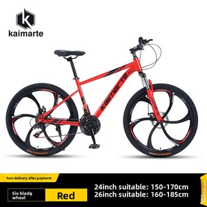 Vélo de montagne en gros d'usine avec suspension avant, freins à double disque, cadre en acier au carbone, vitesses variables, absorption des chocs tout-terrain - Product Image 5