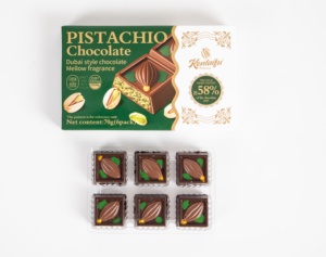 Bestseller Cioccolato Fondente al Pistacchio Halal 70g Ricetta Reale di Dubai per Distributori Globali - Product Image 5