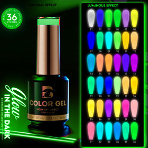 Beau Color Factory Colección de 36 colores Esmalte de uñas de <span class=keywords><strong>gel</strong></span> que brilla en la oscuridad <span class=keywords><strong>Efecto</strong></span> luminoso Esmalte de <span class=keywords><strong>gel</strong></span> TPO Free Hema Free OEM ODM - Product Image 5