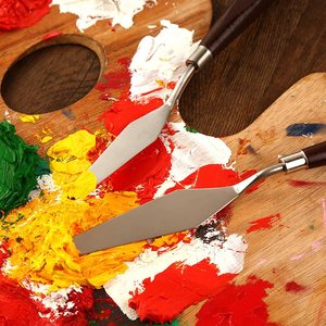 Xyj ensemble de couteaux de peinture à l'huile, couteaux, <span class=keywords><strong>Palette</strong></span> en acier inoxydable, couteaux à spatule minces et flexibles avec manche en plastique pour la peinture à l'huile 5 pièces - Product Image 5