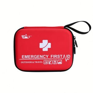 Trousse de premiers secours portable et étanche en EVA rouge durable, grande capacité, pour la maison, les voyages et les activités de plein air, personnalisable - Product Image 1