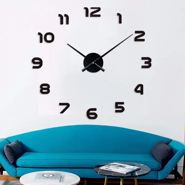 Art Home Decor Luxury Interior Digital Design English Letters Frameless  Wall Watch Clock - Buy Art Home Decor Luxury Interior Digital Design  English Letters Frameless Wall Watch Clock Product on