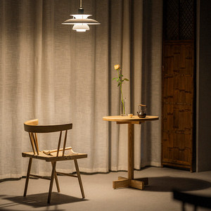 Juego de Mesa de Comedor y Café de Diseño Moderno en Madera de Fresno Sólido para Sala de Estar, Muebles para el Hogar, Personalizable, No Requiere Ensamblaje - Product Image 4