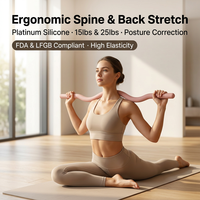 Barre d'haltères ondulée en silicone personnalisée, lestée 15lb 25lb, équipement de fitness incurvé pour l'entraînement de force corporelle en studio et à domicile