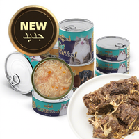 OEM ODM Sans conservateurs artificiels Haute teneur en protéines Sans céréales Santé digestive Diverses saveurs Nourriture humide en conserve pour animaux de compagnie