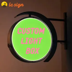 Meilleure vente boîte à lumière LED extérieure et intérieure boîte à lumière LED défilante pour les magasins boîte à lumière publicitaire signalisation