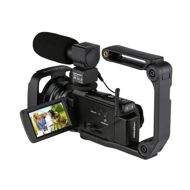 ライブストリーミングVlogビデオ写真用のプロフェッショナルカムコーダー60fps4k16xデジタルカメラIrナイトビジョン