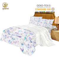 Parure de lit en Satin de soie de luxe, ensemble de housse de couette en soie de mûrier Pure, parure de lit en soie de qualité oeko-tex