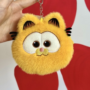 Top bán <span class=keywords><strong>Garfield</strong></span> đồ chơi sang trọng búp bê PP bông đầy Keychain Túi Mặt dây chuyền món quà tốt đồng xu Ví cho trẻ em - Product Image 3
